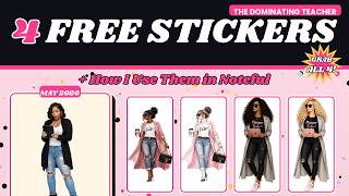 4 FREE Digital Planner Stickers + How I Use Them in Noteful (May Freebies)