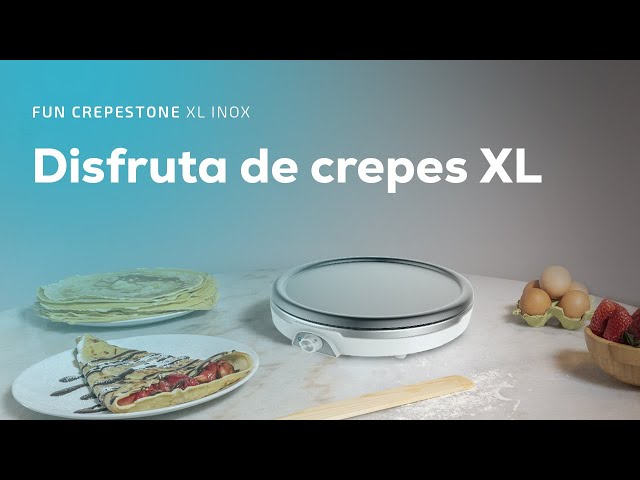 Crepière Cecotec Fun Crepestone XL Inox 1350W Inoxydable 38cm Accessoires video