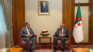 الوزير الأول نذير العرباوي يستقبل وزير الداخلية التونسي