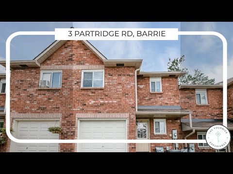 Barrie Town House For Sale 3 Partridge Rd | The Fournier Experience Real Estate Team