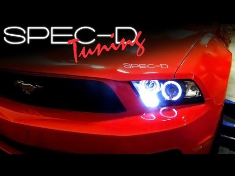 SPECDTUNING INSTALLATION VIDEO: 2010-2014 MUSTANG PROJECTOR HEADLIGHTS