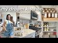 AESTHETIC KITCHEN MAKEOVER TOUR New Hardware Decluttering Organizing Homegoods Finds