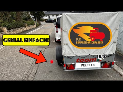Rückwärts fahren mit kleinem Baumarkt Anhänger? Die Peilboje macht es dir einfacher! Rückfahrhilfe