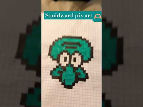 Pixel art squidward (low key my best one yet I think I am getting better)