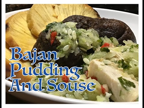 BAJAN BLACK PUDDING AND SOUSE (PORKLESS VERSION) - COOK IN MICROWAVE OVEN
