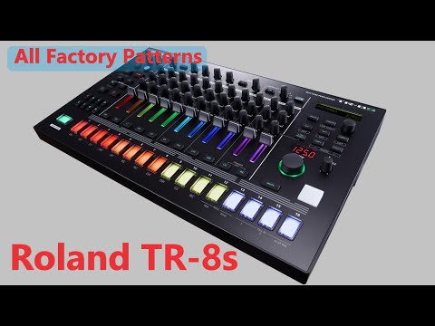 Roland TR 8s All Factory Patterns - no Talking -