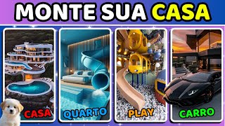 🏡 MONTE SUA CASA DOS SONHOS | Jogo das escolhas divertidas 🛋️✨ | quiz | marte quiz