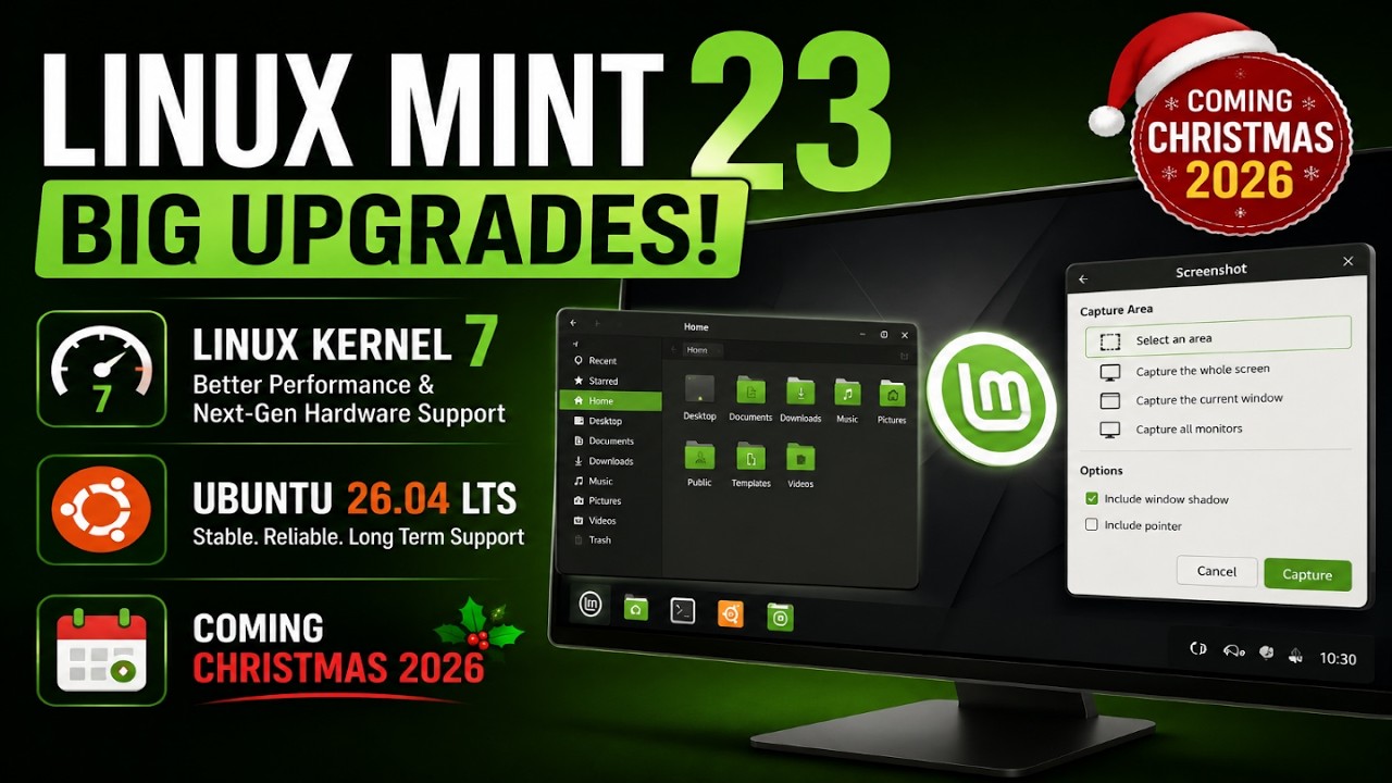 Linux Mint 23 Is Getting BIG Upgrades in 2026! Linux Kernel 7.0, Ubuntu 26.04 Base & More