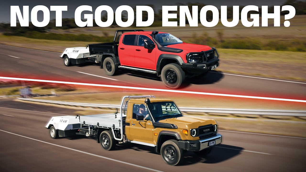 Toyota LandCruiser 70 Series vs Ford Ranger Super Duty: The ULTIMATE towing & off-road test