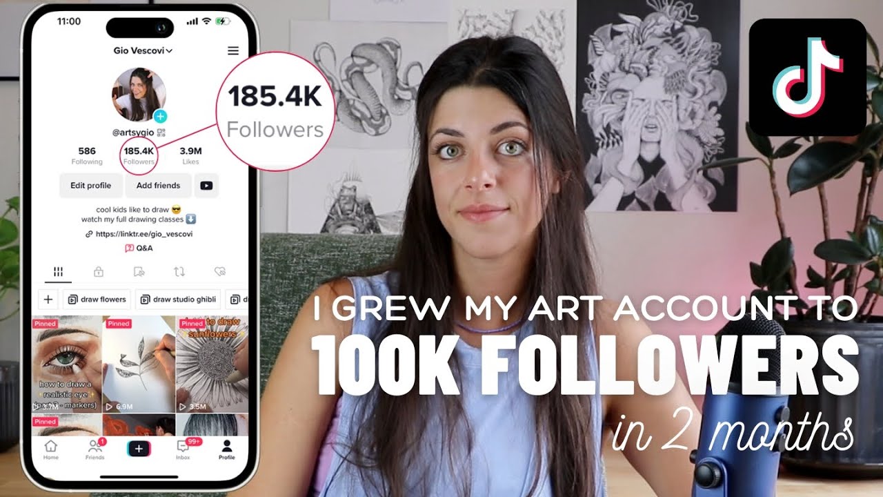 My Tiktok Growth From 0 to 100k in 2 Months (& How I Make Viral Art Videos)