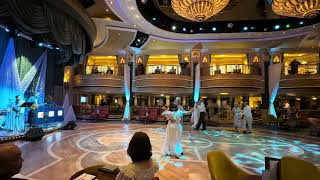 Cunard Queen Elizabeth, August 2025. Ice White Gala, Southeast 9 Duo, L-O-V-E, a Foxtrot