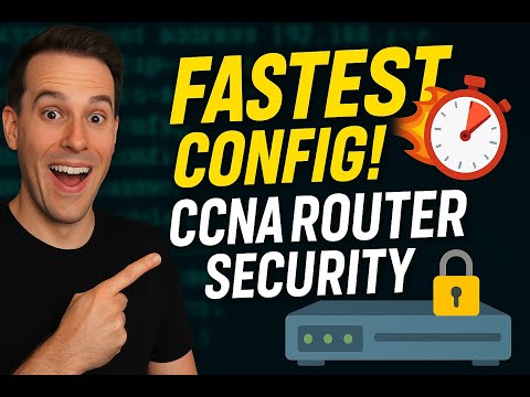 The FASTEST Way to Configure Router Security for CCNA 200-301