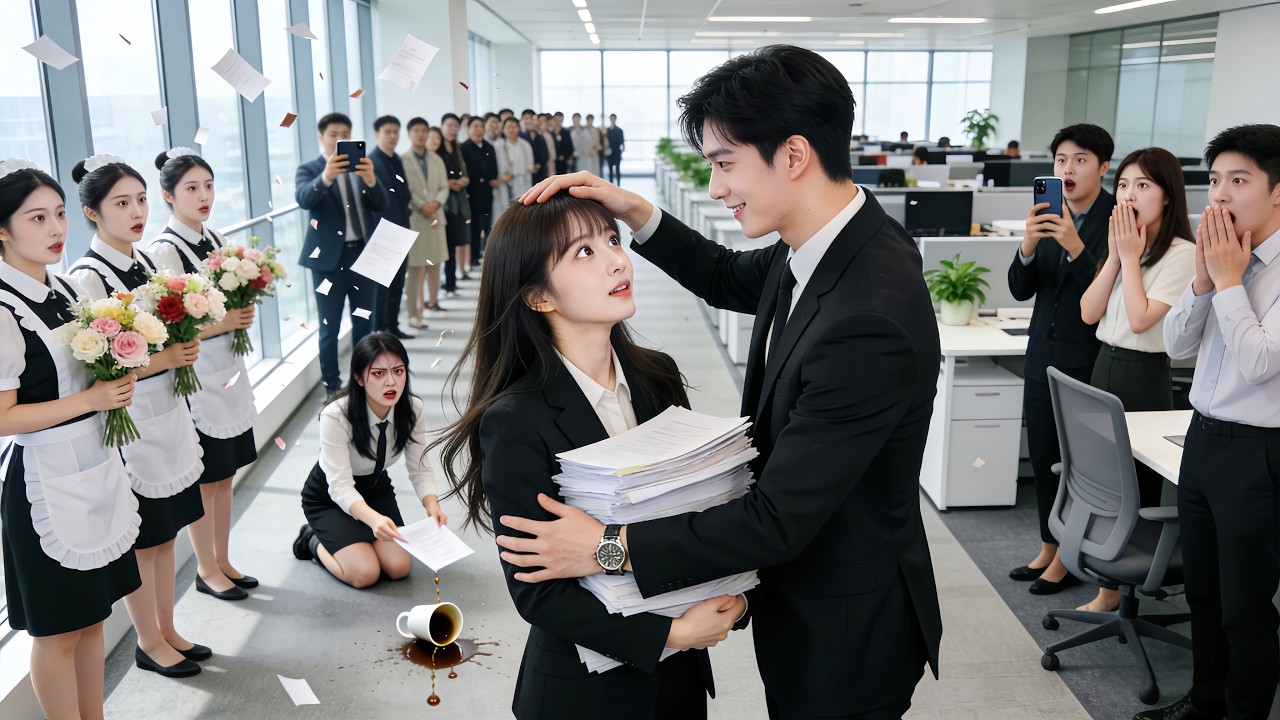 Thực tập sinh mới đi làm bị đồng nghiệp làm khó, sếp lạnh lùng giải vây lại là chồng cưới vội！😮💖