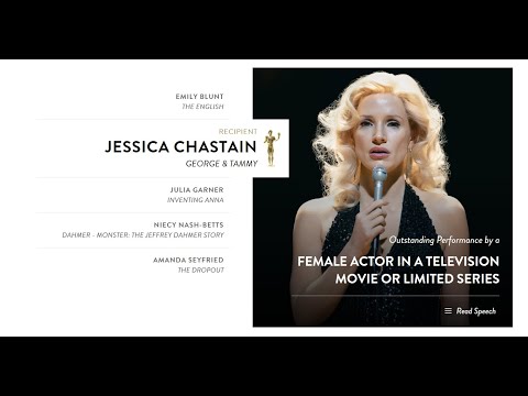 Jessica Chastain Award Acceptance Speech  29th Annual SAG Awards #celebrity #sagawards2023 #stars
