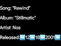 Nas - Rewind (Lyrics)*EXPLICIT