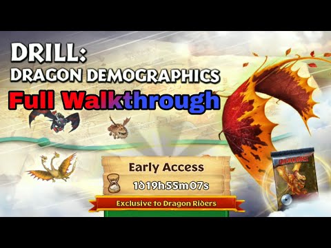 DRILL:DRAGON DEMOGRAPHICS Full Walkthrough - New Gauntlet Event - Dragons:Rise of Berk