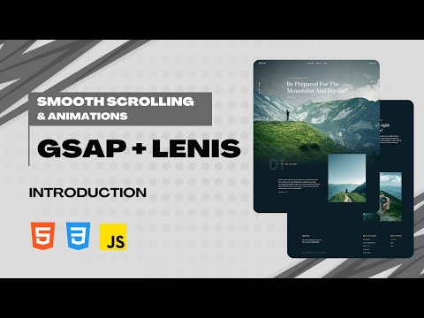 Build a Smooth Scrolling & Animated Landing Page | GSAP + Lenis Project Showcase