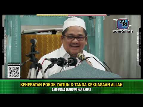 TAZKIRAH : Khasiat Pokok Zaitun Dan Cerita Musang King - Ustaz Shamsuri Ahmad