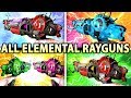 ALL ELEMENTAL RAYGUN UPGRADES EASTER EGG GUIDE (Alpha Omega Zombies Tutorial)