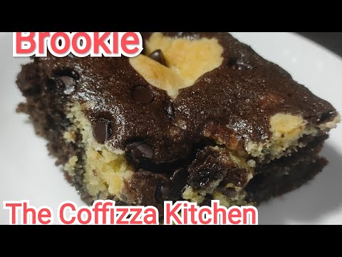 Brookie recipe | eggless brookies | brownie + choco- chip cookies | The Coffizza kitchen #brookies