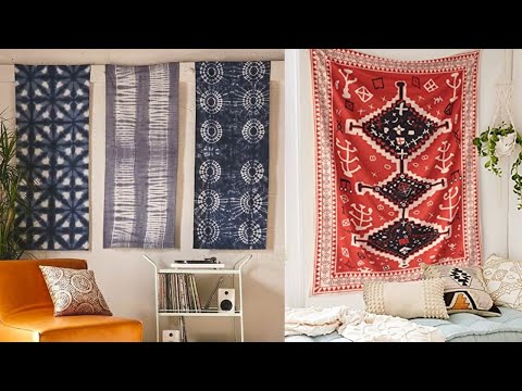 43 Fabric Wall Decoration Ideas II Fabric Wall Covering Ideas