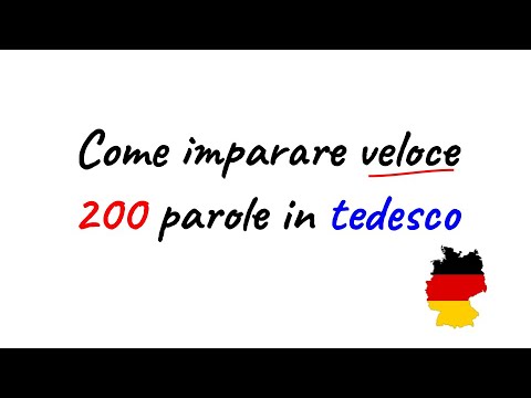 Come imparare veloce 200 parole in tedesco - Lezioni di tedesco per principianti - A1