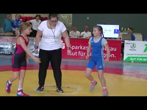 Wrestling Ringen Pokalturnier Werdau, weibliche female Schüler und Jugend, 38 kg, Freistil