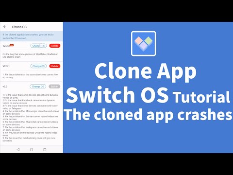 Clone App | Switch OS Tutorial to solve the problem of cloned app crash