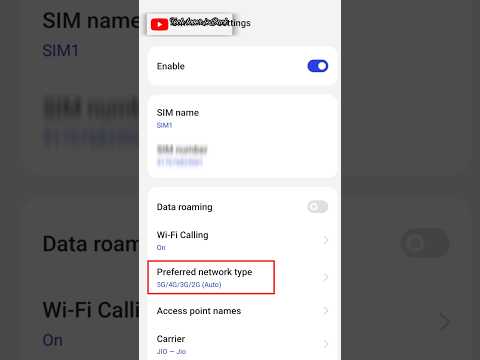 realme 5g network setting setup #shorts #tending #features