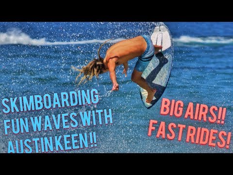 Professional Skimboarder Big Airs and Tricks - Austin Keen in Laguna Beach 9-18-2018