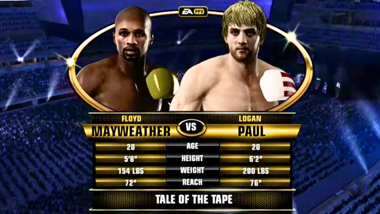 Floyd Mayweather vs Logan Paul FULL FIGHT | Fight Night Champion AI Simulation Gameplay (CPU vs CPU)