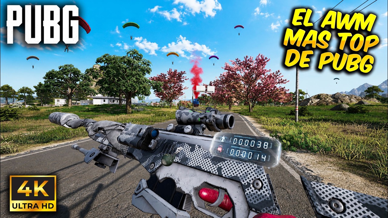 Usé la SKIN de AWM mas TOP de PUBG en una partida 200% TENSION en RONDO 😎