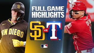 PADRES vs. RANGERS Full Game Highlights (6/19/26) | MLB Highlights