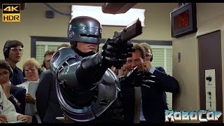 Robocop (1987) Testing Robocop Scene Movie Clip 4K UHD HDR