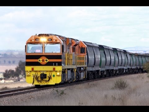 GWA Grain Train at Huddleston - Australian Trains, South Australia