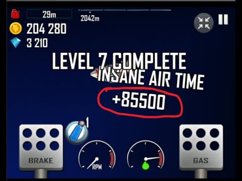 HILL CLIMB RACING AIR TIME WORLD RECORD (85,500 No glitches)