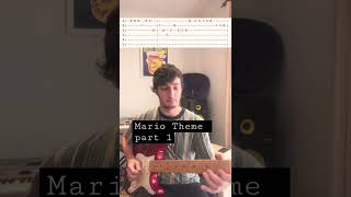 Mario Theme part 1 guitar lesson