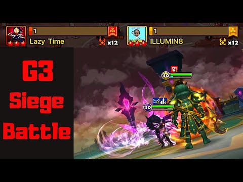 Crazy Han?! High G3 Siege GOAT v Lazy Time v ILLUMIN8 - Summoners War