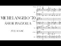 Ástor Piazzolla - Michelangelo '70 (1960) Score