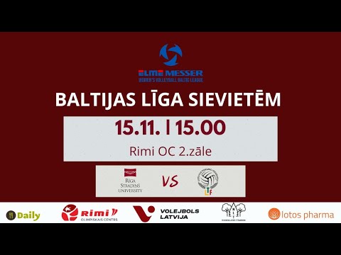 Elme Messer Women`s Baltic League 25/26, RSU vs LTU U-18, 15.11.2025, 15:00