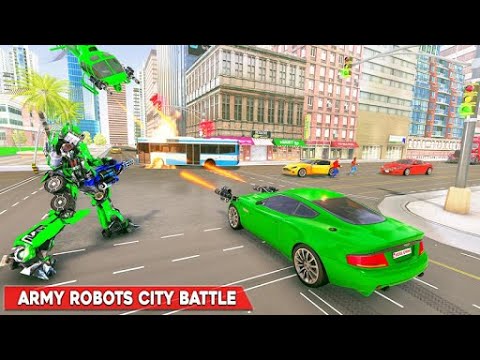 Army Bus Robot Transform Wars - Car Fighting Game - Android Gameplay#4