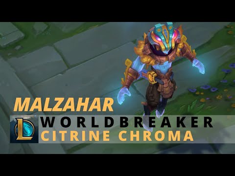 Worldbreaker Malzahar Citrine Chroma - League Of Legends