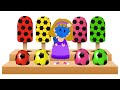 Best Learning Videos For Toddlers Ep 4 Colors For Children To Learn With Soccer Balls Ice Cream