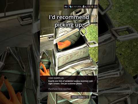 Baro Ki'teer August 8 2025 - 2 MUST HAVES #warframe #shorts #reels #fyp #wfcc #gaming #streamer