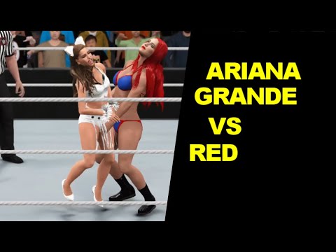 WWE 2K17 Ariana Grande vs Jobber Red