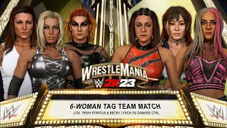 Trish Stratus, Lita & Becky vs. Damage CTRL: WWE 2K23 6-woman tag team match simulation