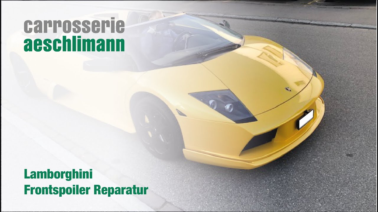 Carrosserie Aeschlimann – Lamborghini Frontspoiler wird repariert