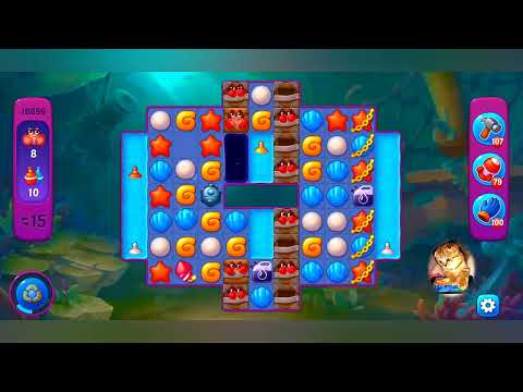 фишдом 2022  #  10856 уровень - прохождение без бустеров # Fishdom,   10856  level - no Boosters.