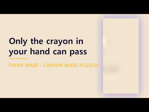 Paper Maze: Crayon Puzzles video thumbnail