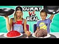 ALL GUMMY vs REAL IN ONE VIDEO!!!!!!